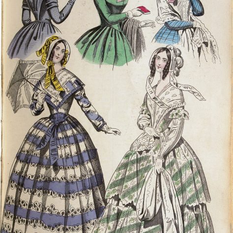 12-Crayford_Belle-Assemblee-1845 12. Fashion plate from the New Monthly Belle Assemblée, Vol. 23, July 1845