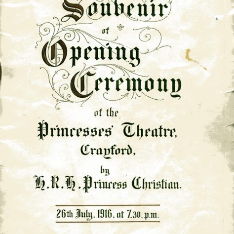 1276248379_souvenir-of-opening-ceremony-of-the-princesses-theatre Souvenir of the opening ceremony of the Princesses' Theatre | Bexley Local Studies & Archive Centre