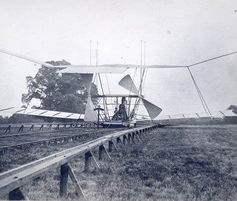 Maxim's Flying Machine at Baldwyns Park, 1894 | Bexley Local Studies & Archive Centre