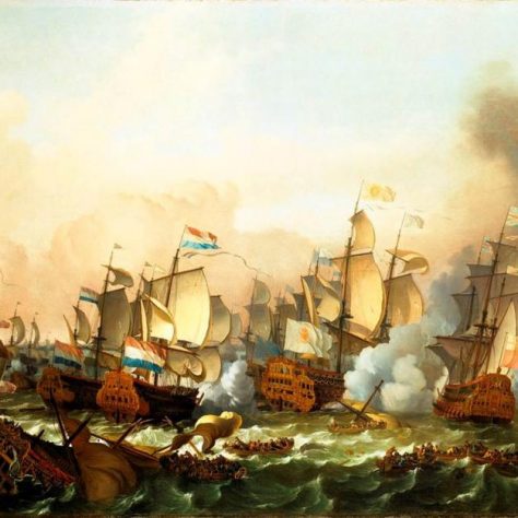 Shovell was appointed Rear Admiral of the Red in 1692, and once again beat the French in the Battle of Barfleur. He was nearly killed in the battle, but systematically crushed the French cause to restore James II to the British throne. Shovell was appointed Rear Admiral of the Red in 1692, and once again beat the French in the Battle of Barfleur. He was nearly killed in the battle, but systematically crushed the French cause to restore James II to the British throne. | The Battle of Barfleur, 19 May 1692 by Ludolf Backhuysen, RMG BHC0331.