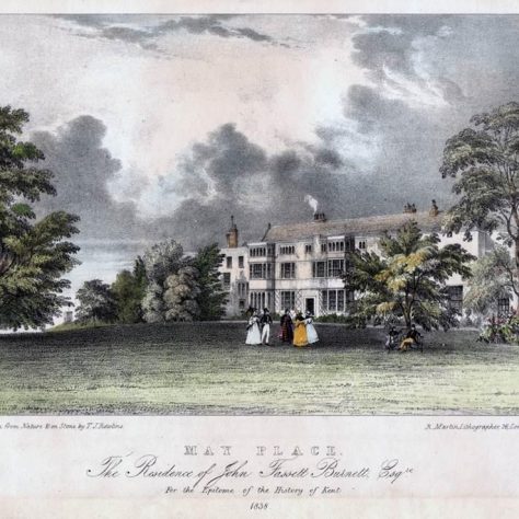 Shovell and his wife Elizabeth bought an estate in Kent after Shovell’s appointment as MP. They called the estate May Place. May Place 1838, CTA Magazine. Shovell and his wife Elizabeth bought an estate in Kent after Shovell’s appointment as MP. They called the estate May Place. May Place 1838, CTA Magazine. | An Epitome of the County of Kent (1838) CTA