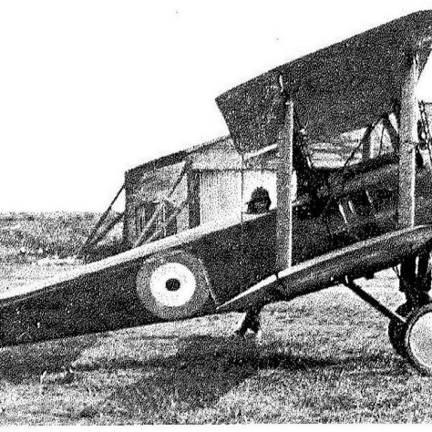 Wilfred Salmon's A6230 Sopwith Pup beside its hangar at Joyce Green. You can see the Thames flood banking to the rear | RAF Museum