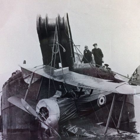 Heavy lifting gear was needed to retrieve this Sopwith Pup from the Thames | Kent County Council Dartford Library