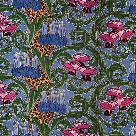 libertybaker1900 G. P. and J. Baker floral design for Liberty of London, 1900.