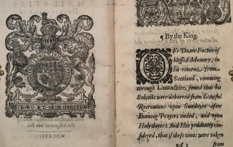 Charles I and the Book of Sports 1633