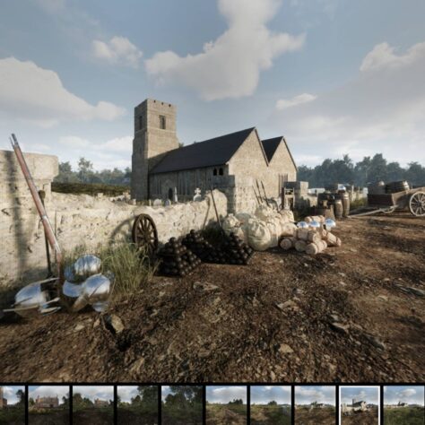 S t Paulinus 3DVR St Paulinus church at the time of the New Model Army muster in 1648 | Rob Nutter RH Viz