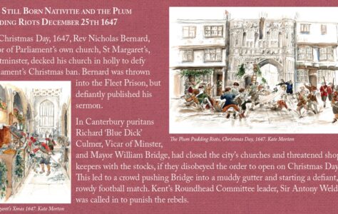 The Vindication of Christmas Exhibition Panel 4