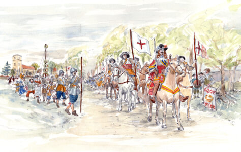 The Restoration: Charles II, Meets General Monck on Dartford Heath
